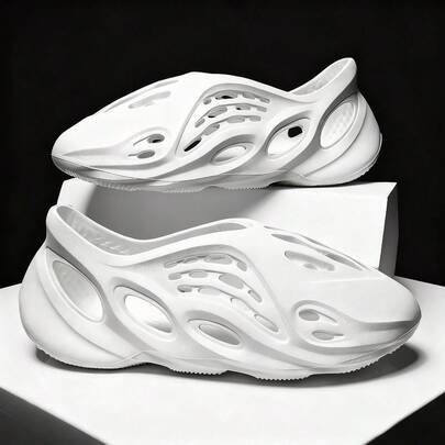 Foam Runner Sneakers Cloud Slides Pillow Sandals Sports Shoes Non-Slip Lightweight Walking Shoes Fashion Outdoor Indoor Beach Sandals For Women Men