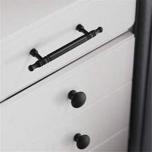 1 pezzo Maniglia in lega di alluminio stile europeo per anta di armadio, colore nero, oro, nichel, per maniglie e pomelli di mobili da cucina, cassetti, ante di mobili - Multicolore - Visualizzare 7