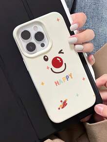 1个极简笑脸图案液态硅胶防震防指纹手机壳，兼容 16/16Pro/16Plus/15/15ProMax/15Pro/11/12/13/14ProMax/11Pro/11ProMax/12Pro/12ProMax/13Pro/13ProMax/14Pro/14ProMax，软壳，优雅 - 彩色 - 查看 2