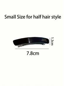 1 chiếc kẹp tóc acetate kiểu Pháp, kẹp tóc hình chữ nhật thanh lịch, họa tiết đốm đồi mồi, phụ kiện tóc nữ, kẹp càng cua, đồ dùng học tập, phụ kiện đội đầu, ghim cài tóc - nhiều màu - Xem 5