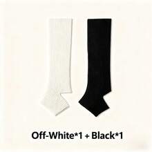 Knitted Calf Socks For Women, Sweet Milk White European And American Jk Lolita Boot Covers, Mid Leg Lolita Leg Covers For Women, Warm And Slim Fit Socks, Suitable For Autumn, Winter And Spring Wear - White - View 11