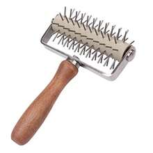 Handle Roller Docker Stainless Steel Pizza Dough Docker For Homemade Pizza Cake Pie Bread Pastry Baking Tool - 如圖 - 查看 2