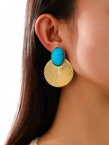 镀金首饰套装、项链和耳环，女士礼物