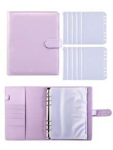 1pc Family Document Organizer With 10 Mini Pockets For Cash, Bank Cards And IDs Back To School,School Supplies,Savings Plan,Biweekly Savings Plan,10000 Savings Plan,Savings Strategy - A5 - View 17