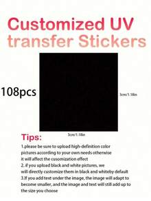 Transparent Crystal Sticker With Logo, Customized UV Transfer Film, Transparent Waterproof Printed Sticker, Suitable For Packaging Boxes, Greeting Cards, Weddings, Birthdays, Etc. - Multicolor - View 12