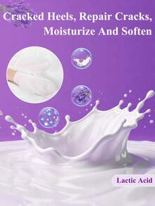 5双装足部去角质面膜，去除死皮并滋润护理，不含酒精，富含透明质酸和甘油，缓解干燥皲裂的脚后跟，软化粗糙的足部SPA袜，秋冬季皲裂足部护理，圣诞礼盒装（男女通用）