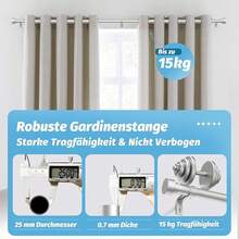 Curtain Window Rods - Silver - View 4