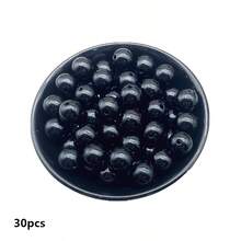 4/6/8/10mm Black Acrylic Round Beads For Jewelry Making Mobile Phone Chain DIY Fashion Bracelet Necklace Decoration Accessories - Black - View 9