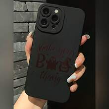 2026 nueva funda de teléfono mate, funda de teléfono con impresión de fantasma y calabaza de Halloween, texto "Shake Your B Thang" para iPhone 14 13 12 11 Pro Max Se 2022  Galaxy S23 S22 S21 S20 Note 20 10, protector de teléfono, fundas para parejas, regalo para novio y novia, presente de vacaciones - Blanco antiguo - Ver 3