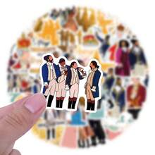 Conjunto de 55 adesivos de grafite do musical Hamilton, ideais para garrafas de água, laptops, celulares, skates, guitarras, malas, álbuns de recortes, capacetes e decoração de festas. - Damasco - Ver 4