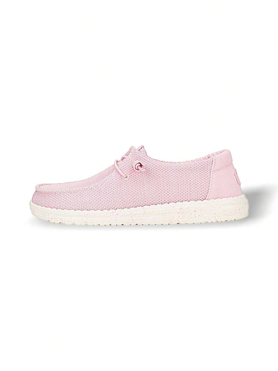 Hey Dude Giày thể thao nữ Wendy Stretch Sox Rst thoáng khí thấm hút mồ hôi nhẹ độ đàn hồi tốt dễ giặt đa năng ngoài trời hàng ngày màu hồng 41878-6XX - Hồng - Xem 1