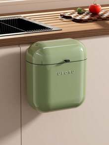 1 قطعة سلة قمامة من الفولاذ المقاوم للصدأ مع غطاء وسلة داخلية، سلة قمامة مطبخ قابلة للتركيب على الحائط، يمكن وضعها على سطح العمل أو تحت الحوض أو تركيبها على الحائط، سلة قمامة صغيرة يمكن تركيبها على باب الخزانة، مناسبة للمطبخ/الحمام/غرفة النوم/غرفة المعيشة