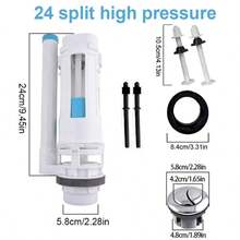 Universal Cistern Repair Kit - Toilet Dual Push Flush System 280mm - White - View 2