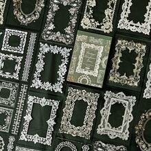 30 Sheets/Pack Retro Art Basics Versatile Lace Borders Scenery Scrapbook Supplies PET Waterproof Stickers Small Fresh Flowers Plants Little Bear Love Diary Bookkeeping Materials Decoration Collage Cute Stickers For School Stationery Supplies - Multicolor - View 5