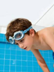 1pc Youth Swimming Goggles, Soft Silicone Frame Anti-Leak, Anti-Fog Clear Lens, Swimming Goggles - Multicolor - View 3