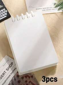 1-20pcs Customized Loose-Leaf Macaron Notebook, Office & Study Supplies, 80 Pages. Compact & Portable, Suitable For Classroom Notes, Recording Client Needs, Schedule Planning And Life Organization.