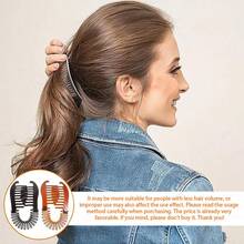 1/2个装发夹 - 柔软香蕉马尾夹，适用于普通及蓬松发型，握感舒适，多功能造型工具，适用于沙龙及家庭，垂直美发工具，灵活香蕉夹，马尾夹，发梳，适合女士发饰，打造蓬松发型，时尚发夹，美发师用品发饰，女士，秋季，旅行，美发工具，女士配饰，美发用品，秋季，头发，发饰，女士发饰，旅行，发饰，女士发饰，美发工具，美发用品，用品，美容配饰，礼物，旅行，女士礼物，美发用品，圣诞礼物 - 彩色 - 查看 5