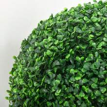 HOMCOM Set Of 2 Artificial Plant Balls With Protective Cover For Indoor And Outdoor Use, Green - 1 - 查看 7
