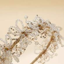 1 chiếc nơ đeo cổ kiểu dáng giản dị đính pha lê giả, phụ kiện hoàn hảo cho ngày Valentine. - băng đô - Xem 1