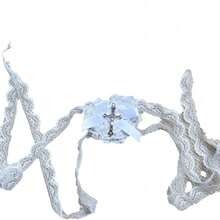 Sweetheart Love Lace Blindfold Sweet And Cool Accessories - White - View 6