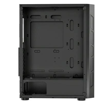 PC Gaming Case, Mid-Tower, Computer Case With High-Airflow Tempered Glass Panel, Dust Filter, 3 X 120 Mm ARGB Fans, Easy Cable Management, For GPU Up To 320 Mm In Length, For ATX / M-ATX / ITX
