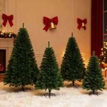 1pc Green Artificial Christmas Trees, Unique Holiday Decorations, Used For Home Decoration, Holiday Styling, Store Decoration, And Creating A Home Atmosphere. Suitable For Both Indoor And Outdoor Use - Green - View 1