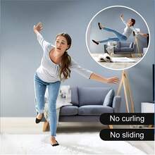 12 PCS Non-Slip Gripper Pads, Reusable Washable Anti-Slip Mat, Strong Adhesion To Prevent Sliding & Curling, For Rugs, Table Mats, Bowls & Small Objects Home Office Essentials - màu đen - Xem 8