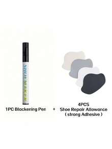 1/2/3pcs Convenient Shoe Repair Pens, Anti-Oxidation & Waterproof, Black/White Shoe Color Restorer And Hole Fixer Patch, Suitable For Daily Care Of Precious Shoes, Fit For Casual Shoes/Sneakers/Flats/Canvas Shoes/Sports Shoes