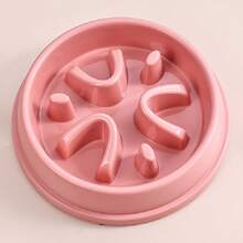 Slow Feeder Dog Bowls Anti-Choking Puzzle Pet Bowls Non Slip Interactive Maze Dishes For Dogs And Cats Food Training - 粉色 - 查看 3