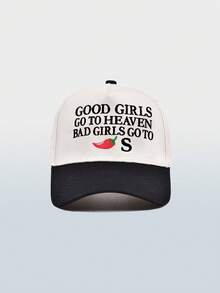 1pc Fall/Winter Color-Blocked Letter Chili Pepper Embroidered Baseball Cap - Adjustable Dad Hat & Baseball Cap - Unisex Casual Hat, Perfect For Outdoor Sports, Travel, And Running (Multiple Colors Available) - B - View 17