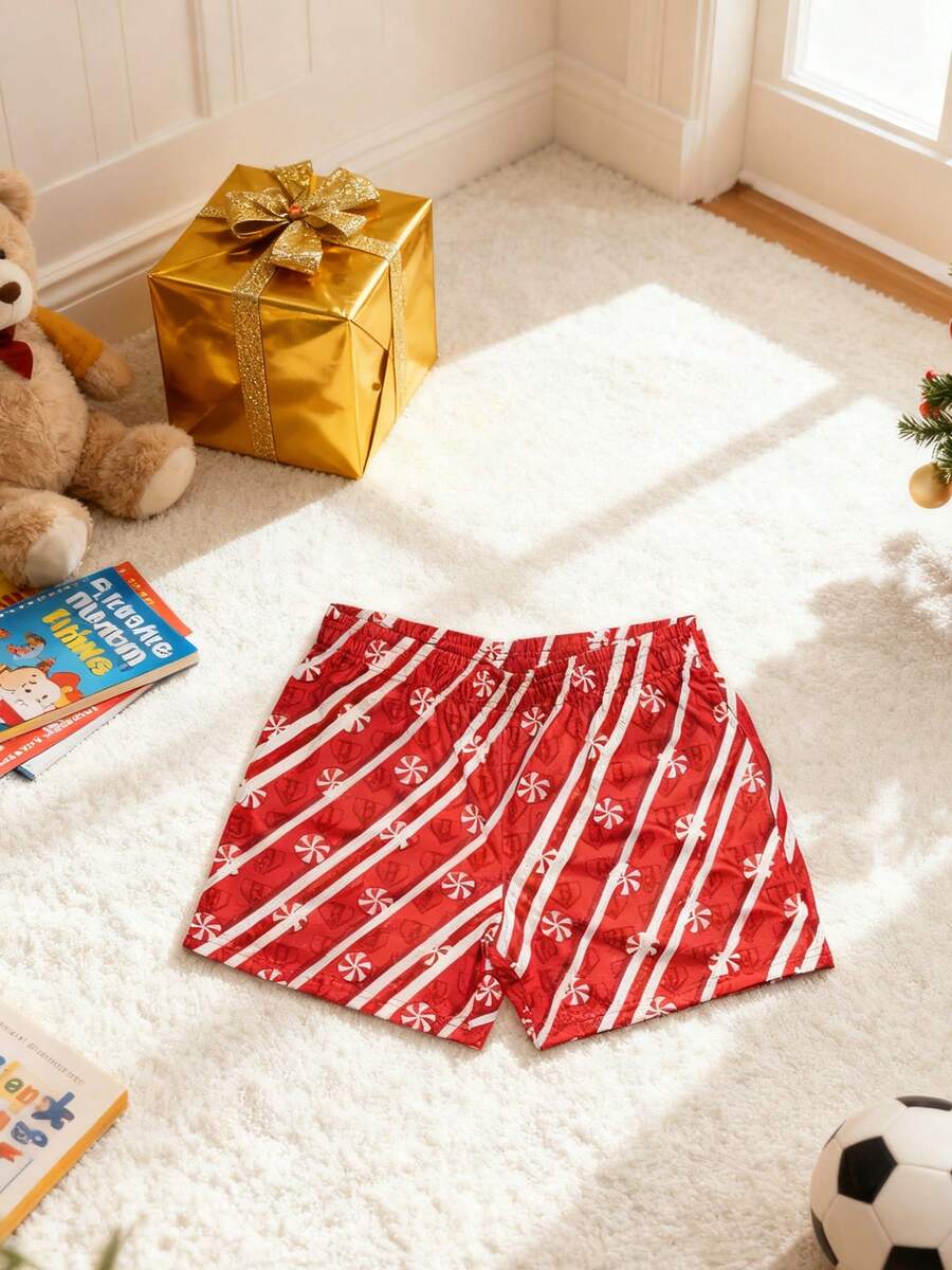 Ice Cream Shorts Boy Clothes, Gifts For Teen Kids Boys Unisex, Red Trunks Sweatpants Underwear Pants, Boys Christmas PjChristmas Birthday Gifts For Teenage Dress, Thanksgiving Outfit, School Sport Running Pants, Running Pants, Basketball Shorts - red Christmas - 查看 1