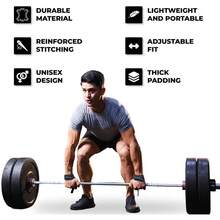 Lifting Straps Weightlifting, Bodybuilding, Powerlifting, Strength Training, & Deadlifts - Padded Neoprene 21 Inch Cotton Lifting Wrist Straps, Gym Wrist Straps Weight Lifting - màu đen - Xem 12