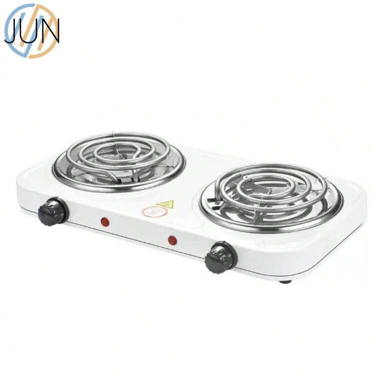 Estufa eléctrica de doble cabezal para uso doméstico (colores aleatorios) - Tipo de Enchufe A USA (110-127V) - Añade 3