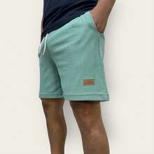 Kit 3 Bermuda Men's Mauricinho Textured Fabric Premium Shorts Casual Basic Gym Training - Mint Green - View 2