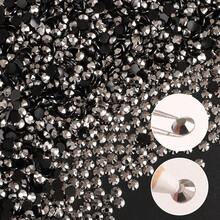 Đá giả kim cương giả bằng nhựa màu xám 0,2cm/0,3cm/0,4cm/0,5cm dùng cho đồ thủ công, cốc, đồ chơi, giày dép, trang trí quần áo - Màu xám khoáng sản - Xem 5