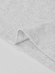 2pcs Women Solid Color Long Sleeve T-Shirt, Autumn/Winter, Versatile Slim Fit Undershirt Casual Spring - Black + Heather Gray - View 6