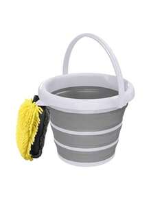 Space-Saving Ultra-Thin Foldable Laundry Basket With Dual Comfort Handles - Portable Pop-Up Storage Solution, Black & White, Ideal For Home & Commercial Use, Chemical-Free - Multicolor - View 2