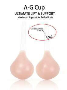 1 chiếc áo ngực silicon tự dính dành cho nữ, cỡ lớn, dây đeo vô hình, thiết kế nâng đỡ và tôn dáng, kiểu không dây tự dính, phù hợp với váy cưới/váy dạ hội, váy hở lưng, váy hai dây, váy ôm sát, áo xuyên thấu, trang phục hai dây, tiệc cưới, du lịch, tiệc tùng, trang phục cocktail, đám cưới/lễ hội. - Nhiều màu - Xem 4