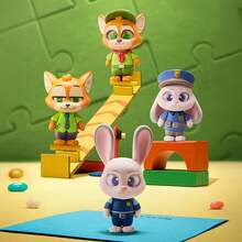 Miniso Zootopia Daily Time Dress-Up Blind Box Ornament, Multi-Character Daily Styles + Dress-Up Details, High-Quality Figure, Desktop Collection Ornament/ Display, Ideal For Animation Fans Collection & Atmosphere Creation(1 PC Random Delivery) - Multicolor - View 3