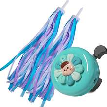 Aluminum Bicycle Bell, Crisp And Loud Sound, Flower Bicycle Bell Warning Bell, Suitable For Bicycle, Scooter - Multicolor - View 8