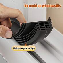 110cm TPE Window Water Stopper, Universal Rainproof Solution, Window Seal Strip, Effective Water Barrier For Window Panes, Rainwater Ingress Prevention, Window Gap Seal Strip - Multicolor - View 8