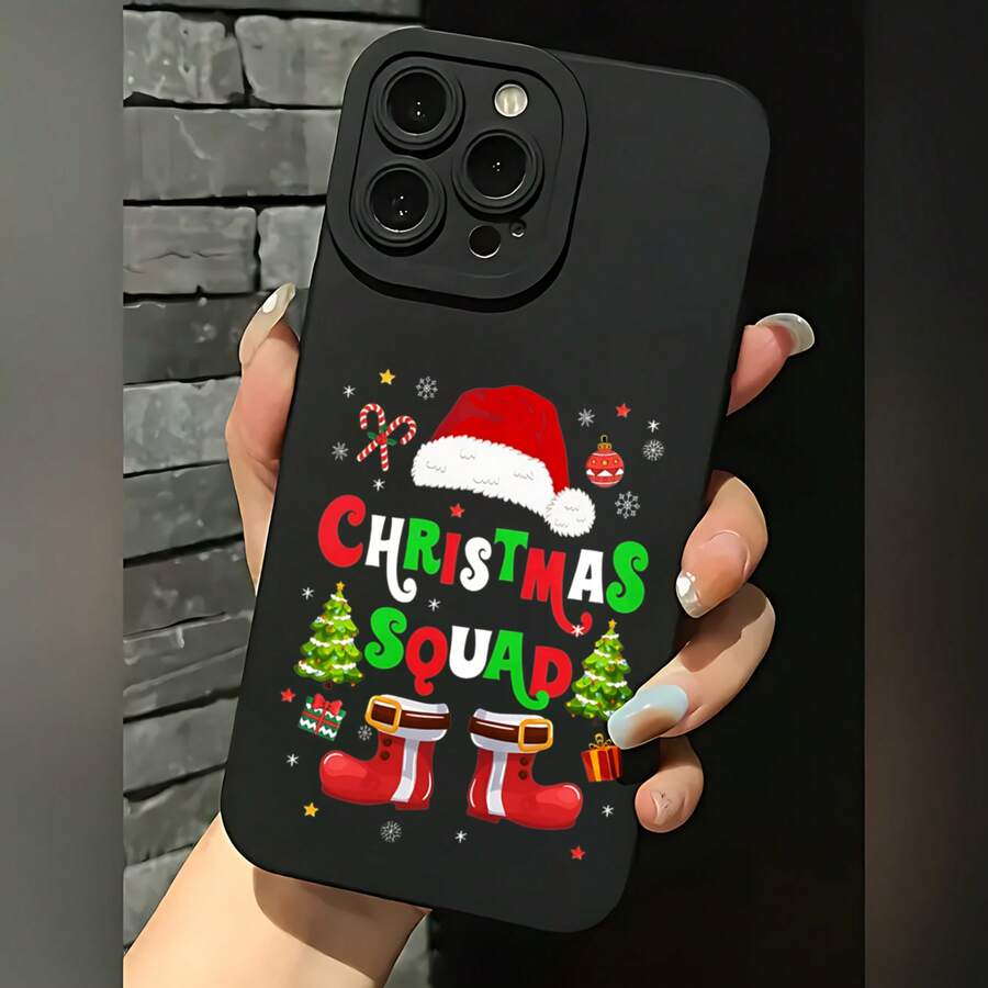 2026 nueva funda de teléfono mate, funda de teléfono con patrón de regalo de Navidad, gorro de Papá Noel, bastón de caramelo, árbol, calcetín para iPhone 17 15 14 13 12 11 Pro Max Galaxy S23 S22 S21 S20 Note 20 10, funda de pareja, regalo para él y ella, presente de vacaciones - Azul Klein - Ver 1