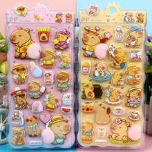 可爱柔软的立体贴纸、贴花、图案贴纸、DIY手机壳贴纸、手账贴纸、3D贴纸、封条、糖果滴落贴纸、糖果飘落贴纸、贴纸书、DIY手册等等。适合日常使用，也是儿童生日或返校礼物、贴纸收藏的绝佳选择。 - 彩色 - 查看 10