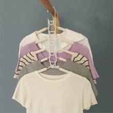 1个多层裤架，裤子毛衣收纳架，节省空间的衣柜、壁橱、卧室收纳整理架，适用于裤子、牛仔裤、围巾等。 - 彩色 - 查看 7