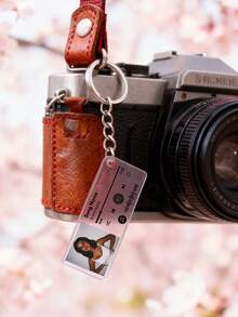 Customizable Acrylic Music Player Keychain, Engraved With Your Photo And Artist Name, Available In 1pc, 3pcs And 5pcs Sets. Perfect For Hanging On Keychains, Decorating Backpacks And Luggage. Also A Great Gift. - Multicolor (Music Player Version) - View 8