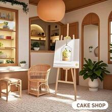 Wooden Easel Stand Sign And Painting - Adjustable Artist Easel Adults - Home Wedding Display, Art Easel With Canvas Holder Studio, Classroom - 裝飾藝術 - 查看 7