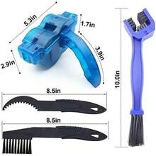Kit de Limpieza de Cadena de Bicicleta, 4 Cepillos depuradores de Limpieza Para Bicicletas, Kit De Cepillo Limpiador Cadena Para Bicicleta Y Moto, Azules(default) - Multicolor - Ver 3