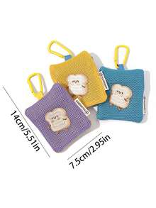 Multifunctional Earphone Case, Cartoon Cute Earphone Pouch, Key Coin Purse Pendant Bag - Multicolor - View 5
