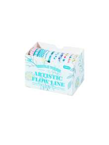 10 Cuộn/Hộp, Băng Keo Washi Họa Tiết Hình Học Cổ Điển, Cuộn Nhãn Dán Thiết Kế Sáng Tạo Đơn Giản, Tươi Mát Và Đơn Giản, Vật Liệu Trang Trí Nền Sổ Kế Hoạch Tự Làm, Băng Keo Che Thời Trang Và Tinh Tế, Trang Trí Sổ Lưu Niệm Trở Lại Trường Học - Nhiều màu - Xem 30