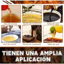 ¡RecomendadoPulverizador de Aceite 2 Piezas, Atomizador Aceite con Embudo, Brocha y Cepillo, Spray para Aceiteras de Cocina Acero Inoxidable con Ventana Visual, Ideal para Cocineros y Amantes de la Salud¡Top de Temporada - 1 - Ver 4